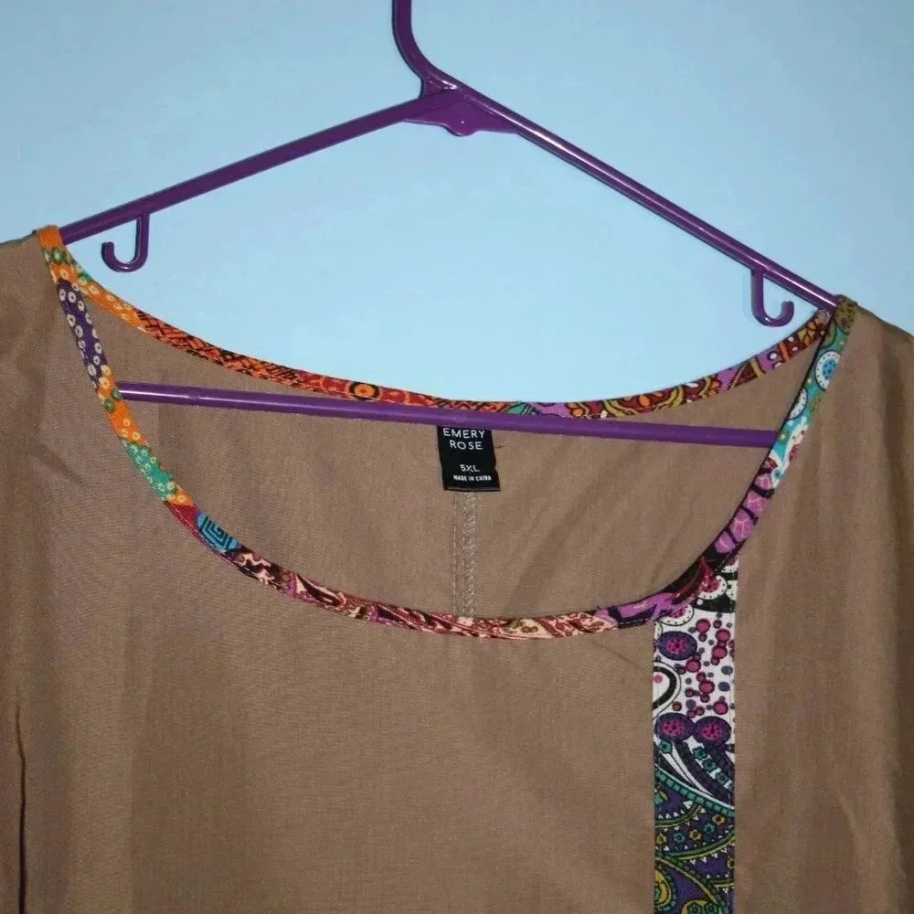 Emery Rose Brand 5xl Brown Top - Picture 5 of 11